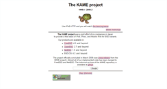 Desktop Screenshot of kame.net