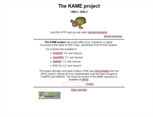 Tablet Screenshot of kame.net